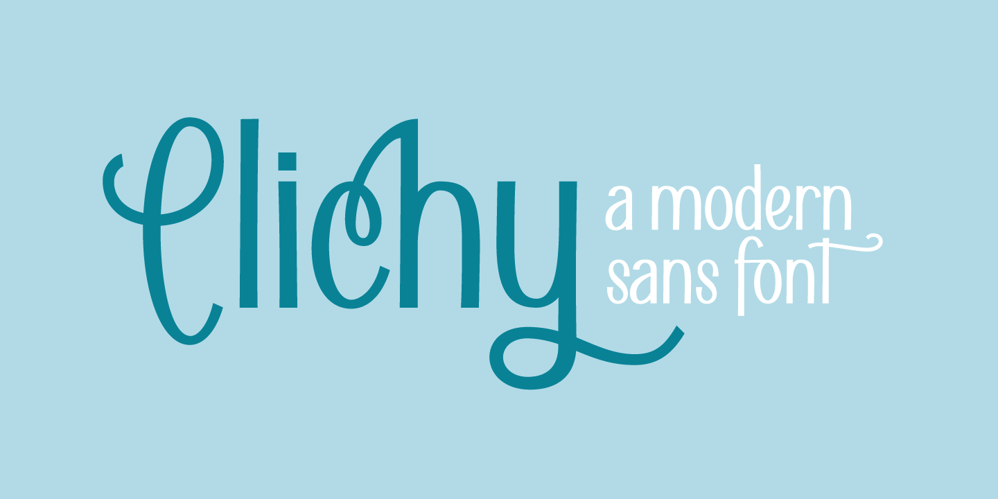 Example font Clichy #1
